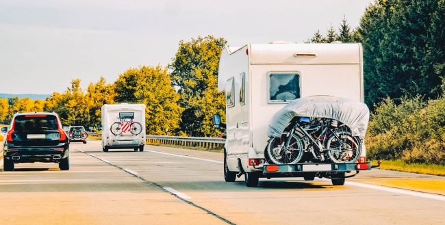 rv industry rvs driving on highway