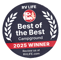 Braunig Lake RV Resort has been voted Best of the Best for 2025 by RV Life